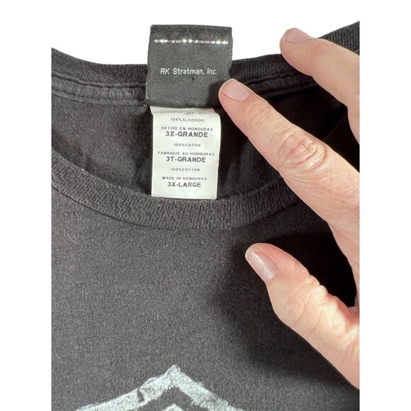 Harley-Davidson Mens Black Graphic Tee‎ 3XL Motor Oil Manchester New Hampshire - Picture 5 of 5